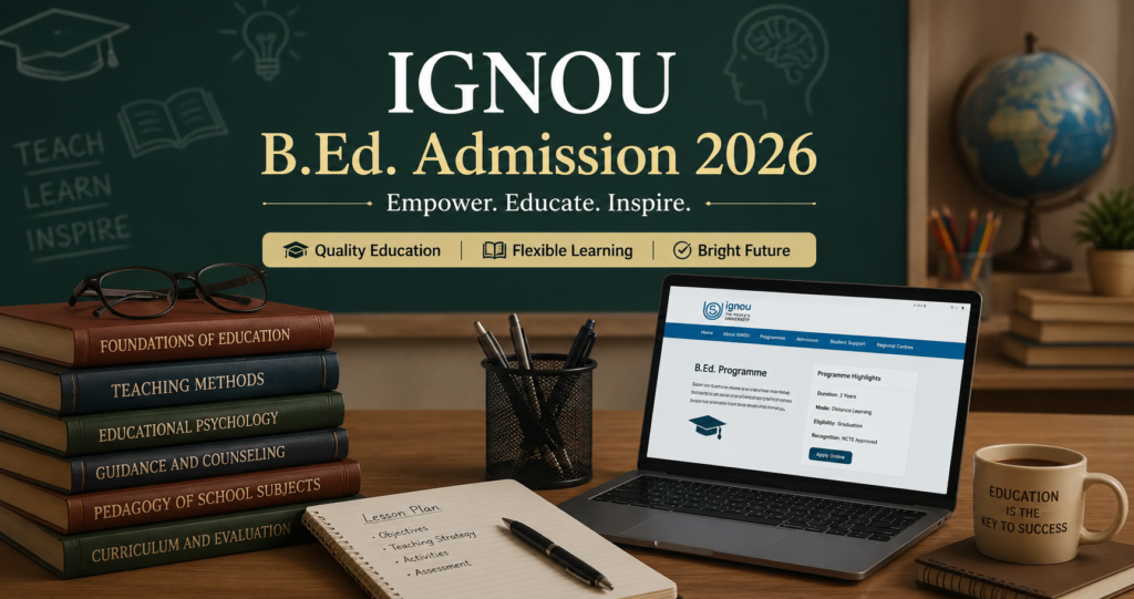 IGNOU B.Ed. Admission 2026