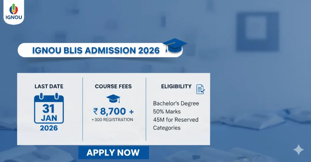 IGNOU BLIs Admission