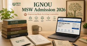 IGNOU MSW Admission 2026