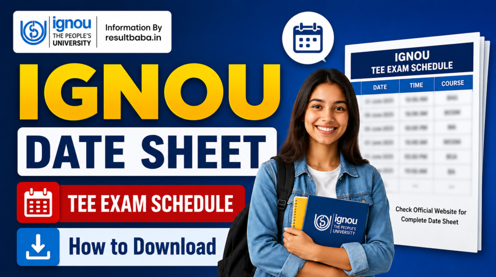 IGNOU Date Sheet