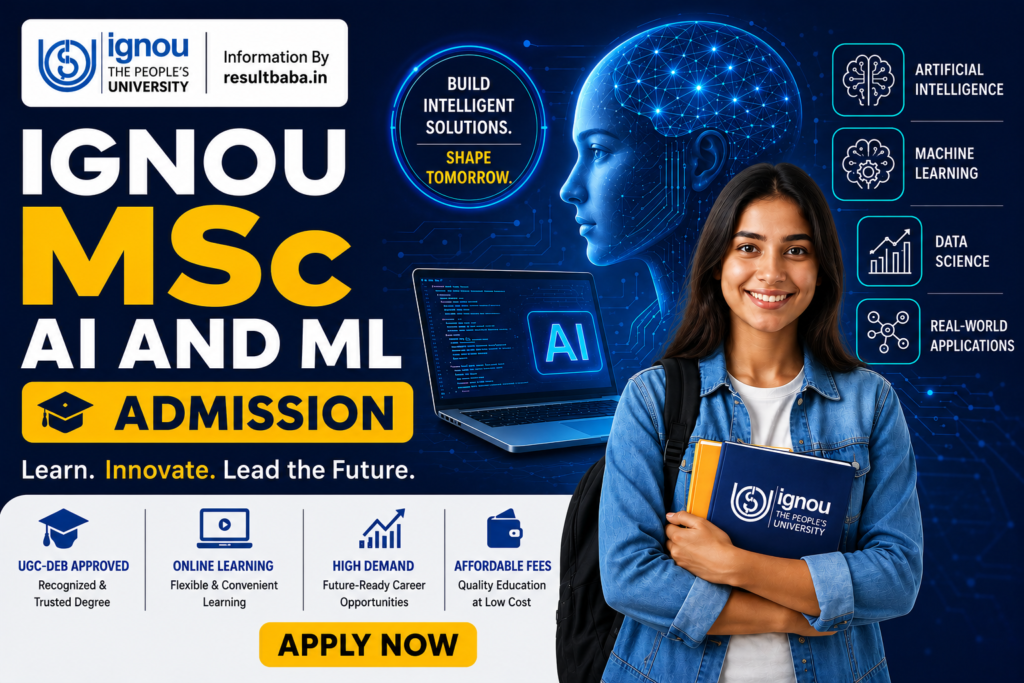 IGNOU MSc AI and ML Admission