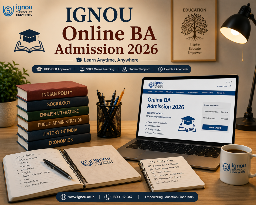 IGNOU Online BA Admission 2026