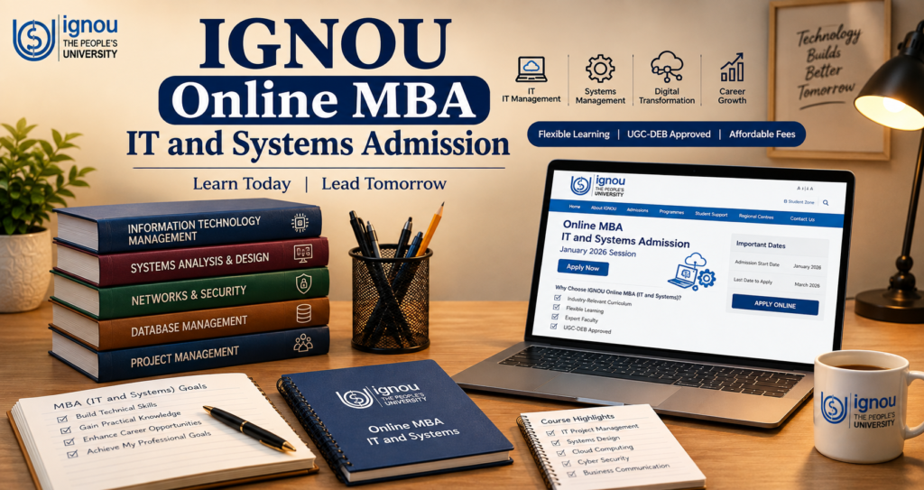 IGNOU Online MBA IT and Systems Admission